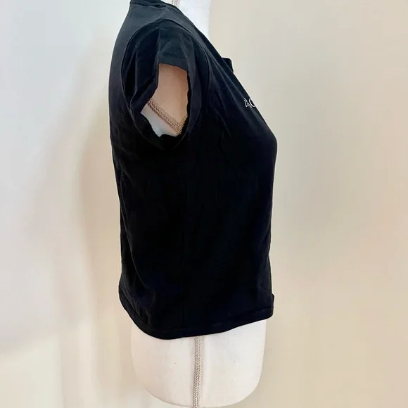 Les Roses sont Rouges black crop Shirt - Picture 4 of 4